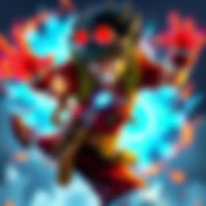 Luffy showcasing his Gear 5 transformation with bright energy and unique features, ready for battle.