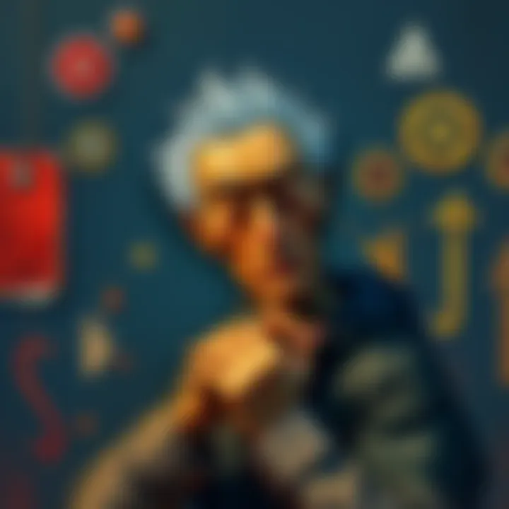 Gege's recent drawing showing dark colors and unusual symbols, indicating his health struggles.