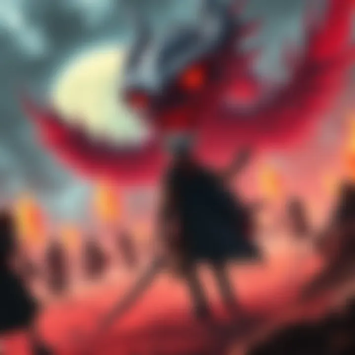 Gegellions Preparing to Battle Wuji Gegellions gather in a dramatic setting, preparing for an intense battle against Wuji after Sukuna's defeat.