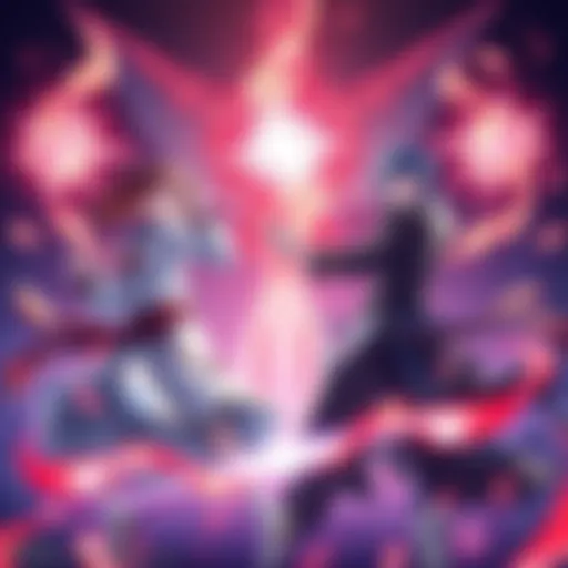 An illustration showing characters from JJK using binding vows with energy effects around them, highlighting their strategic choices and abilities.