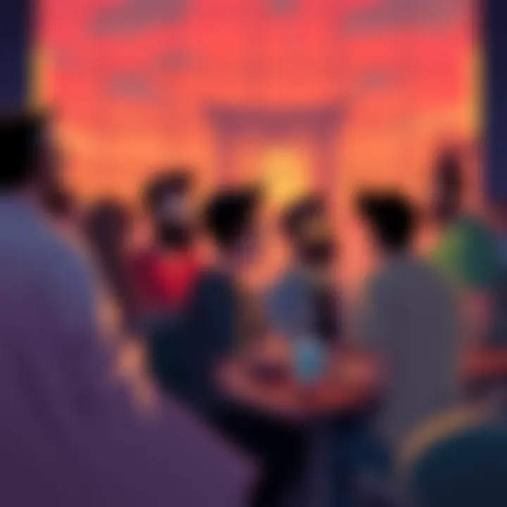 Group of fans sharing opinions on Genndy Tartakovsky's animated shows like Samurai Jack and Primal at a forum