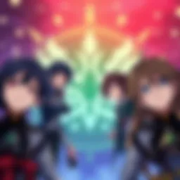 Illustration of characters from Genshin Impact looking concerned with a backdrop of Ufotable's studio logo, reflecting fans' worries about the anime's status