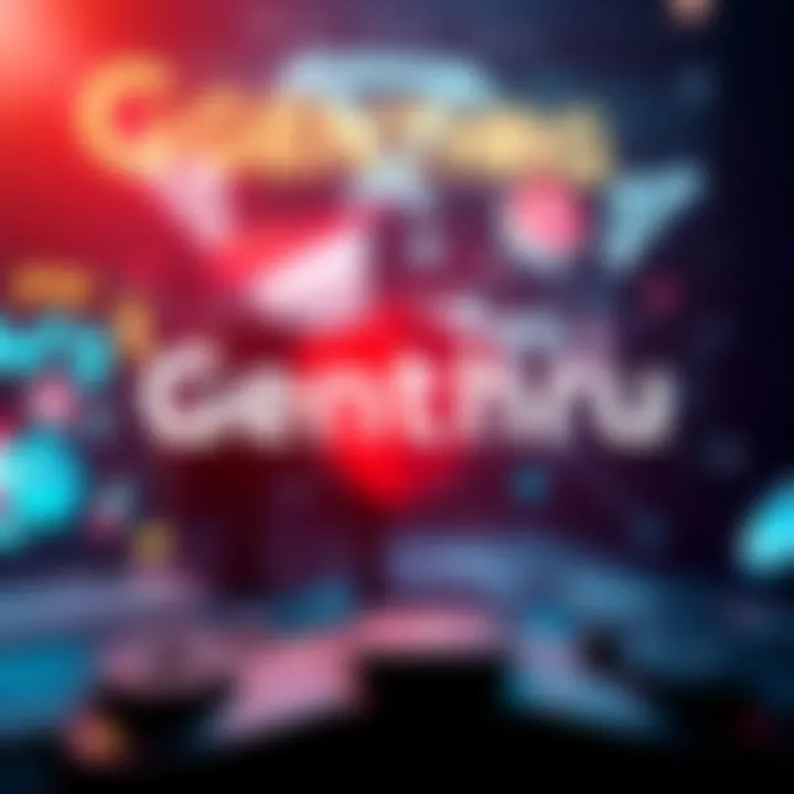The Genthru logo displayed prominently with gaming graphics in the background