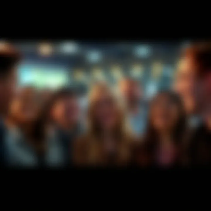 A group of people sharing heartfelt moments, showing various emotions like joy and sadness during a gathering.