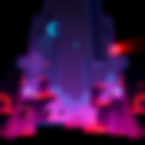 A vibrant scene from the Limbo level in Geometry Dash featuring dark colors and challenging obstacles, set to the mood of 'Isolation' by NH22.