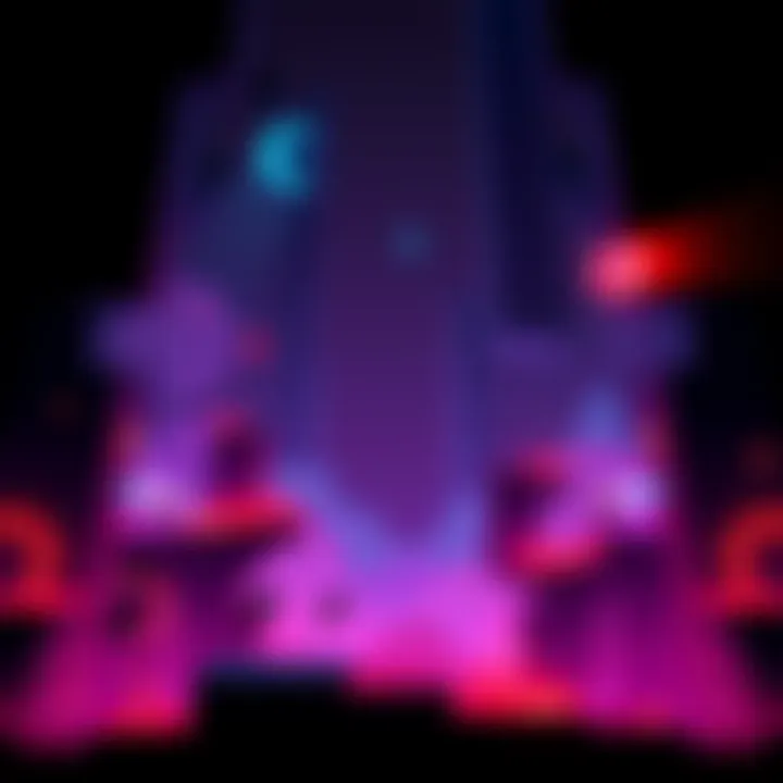 A vibrant scene from the Limbo level in Geometry Dash featuring dark colors and challenging obstacles, set to the mood of 'Isolation' by NH22.