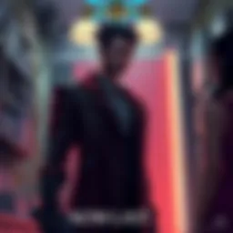 Ghetto stands in a dark room, scheming to take Rika's powers, with a determined look on his face.