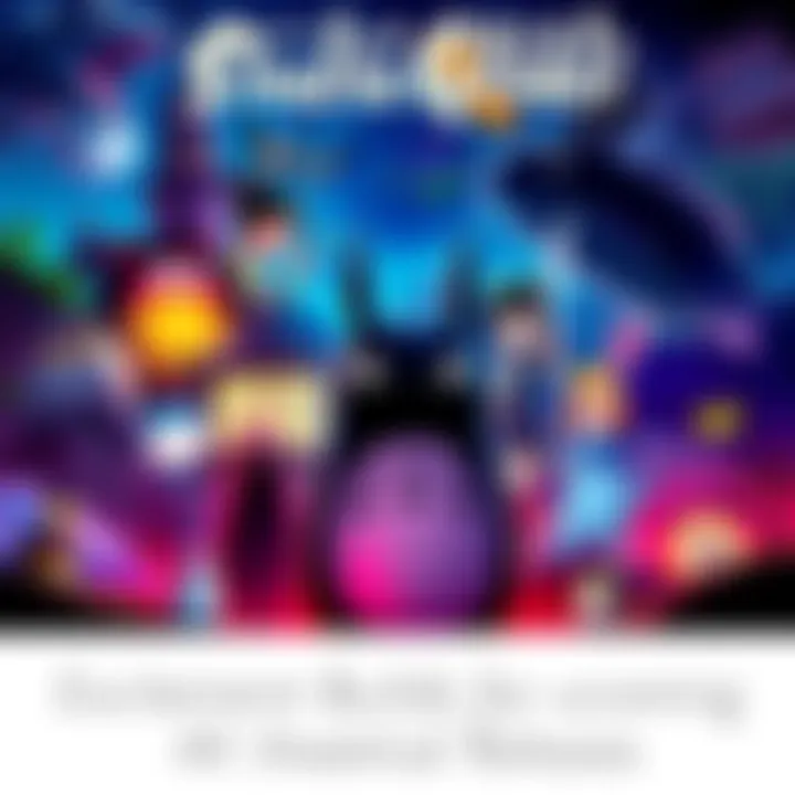 Studio Ghibli Film Poster Colorful poster showcasing various Studio Ghibli characters and scenes, highlighting excitement for upcoming 4K theatrical releases.