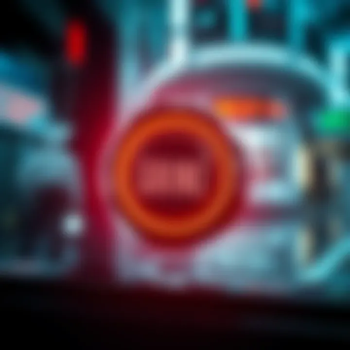 A frustrating button popping up during the intro of Ghost in the Shell: Stand Alone Complex, interrupting the viewing experience.