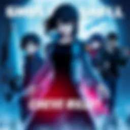 Ghost In The Shell poster Poster showing key characters and themes from Ghost In The Shell, highlighting its absence from Crunchyroll's library