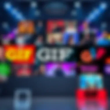 A colorful collage displaying different GIFs representing each stand from the series finale, celebrating creativity and fun.