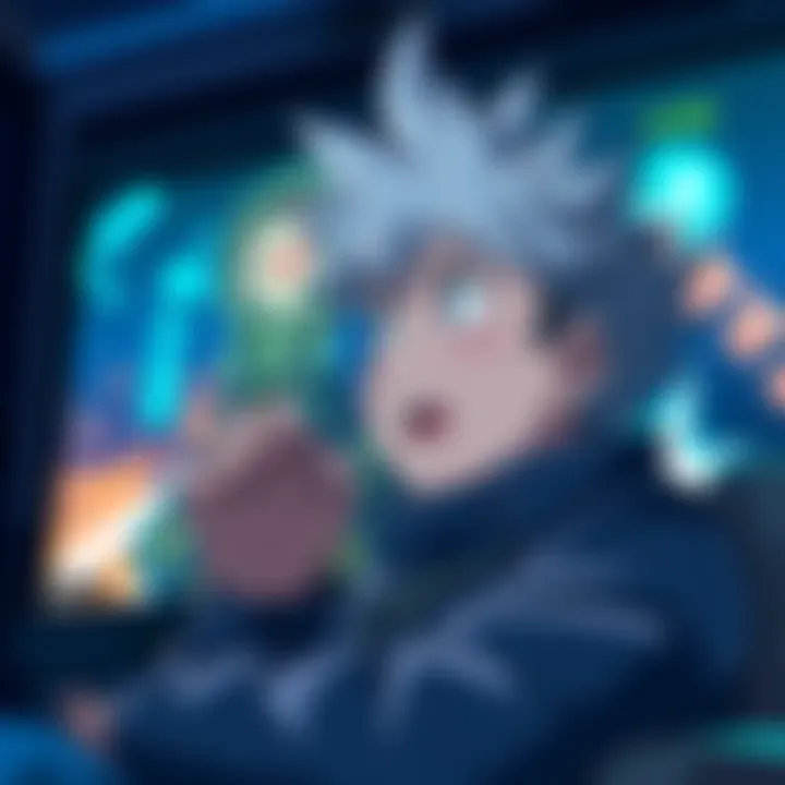 Gigguk reacting as he watches Fullmetal Alchemist: Brotherhood on screen, with excitement in his expression.