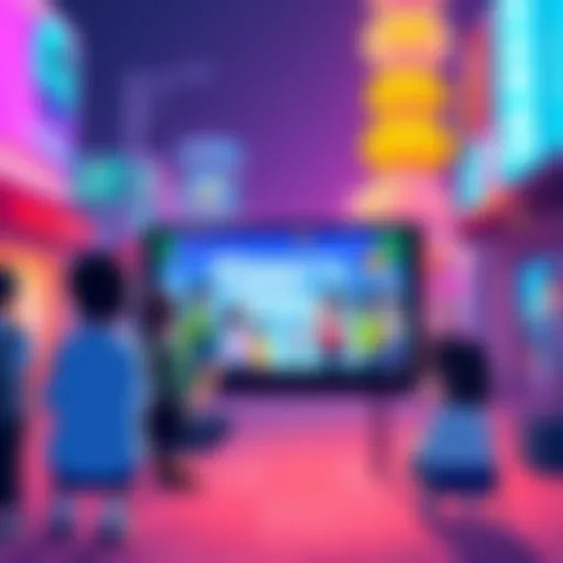 A screenshot of Gigguk's Perfect Timing video showing animated characters and vibrant visuals, symbolizing community engagement.
