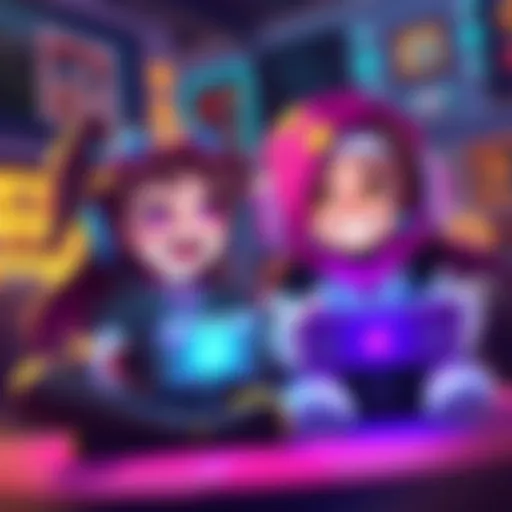 Gigi and Kronii having fun while playing Hytale, engaging in cooperative gameplay and sharing laughs.