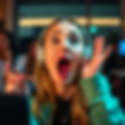 Gigi during her live stream mishap Gigi surprised and embarrassed after forgetting to mute her microphone at the end of the stream