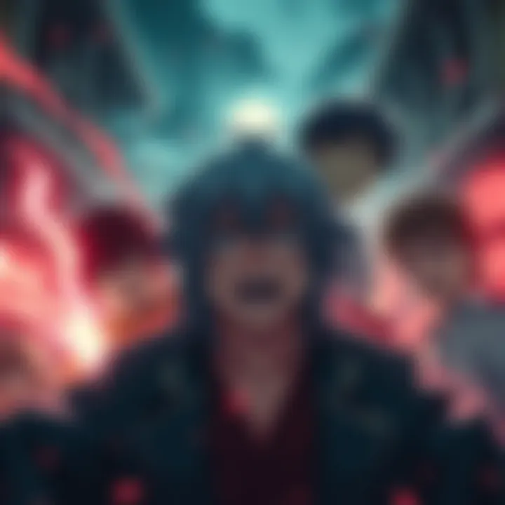 A scene showing Gintama characters in turmoil as they face potential danger and sadness, reflecting the emotional conflict of fans after spoilers.