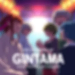 Gintama Characters Laughing Main characters from Gintama sharing a lighthearted moment filled with laughter