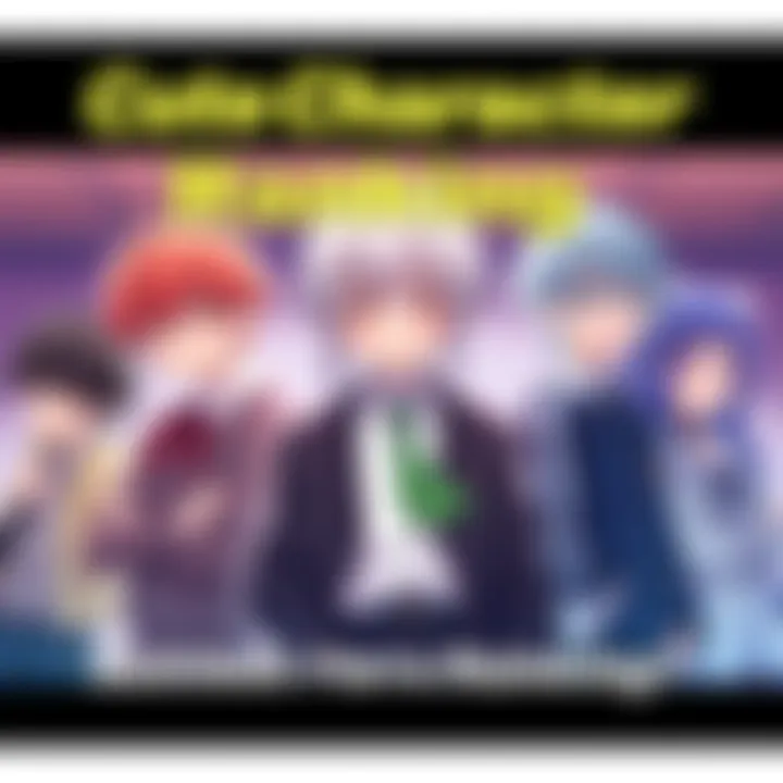 The cutest characters from Gintama featured in a colorful lineup with fans' favorite choices highlighted