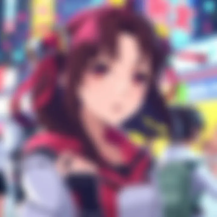 Illustration of the girl linked to Asuka, showcasing her important role and character traits in a vibrant scene.