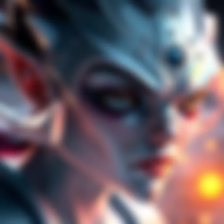 A character with a glossy, glazed look, showing unique traits and expressions that convey their significant role in a story.