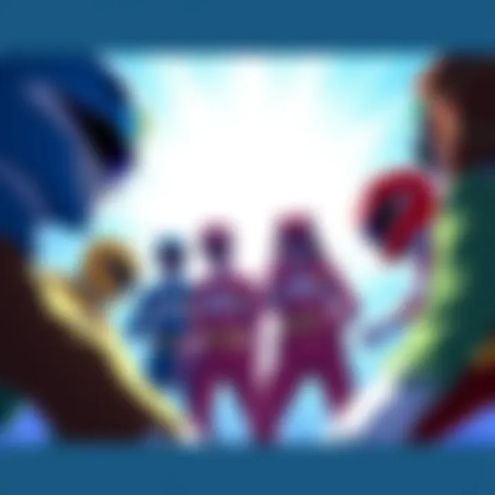 Characters from Go! Go! Loser Ranger! in action during Episode 19 on Hulu
