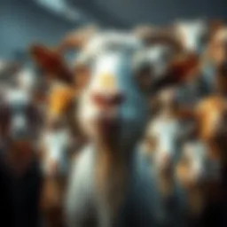 A collection of popular goat memes showcasing humor and online culture