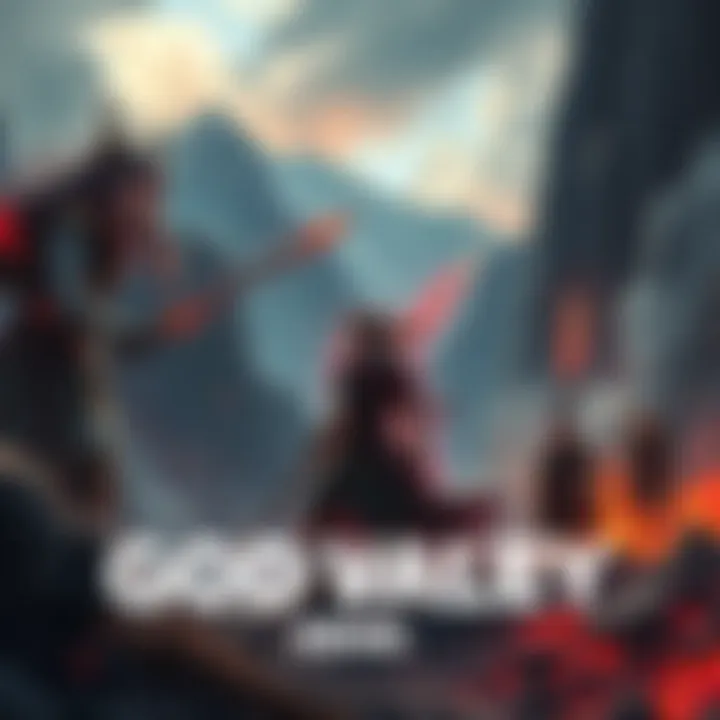 God Valley Scene A dramatic depiction of the God Valley setting with key characters in action, highlighting the unfolding drama and major events.