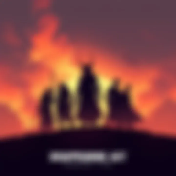 Original Godhand Members Illustration showing the silhouettes of the original Godhand members and Void, hinting at their roles in the story.