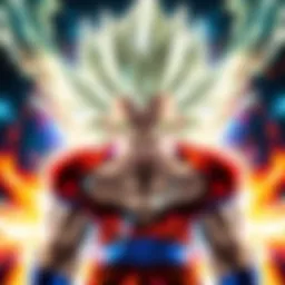 Gogeta's Ultra Transformation Gogeta in his Ultra form, showcasing powerful energy and a fierce expression, surrounded by energy effects.