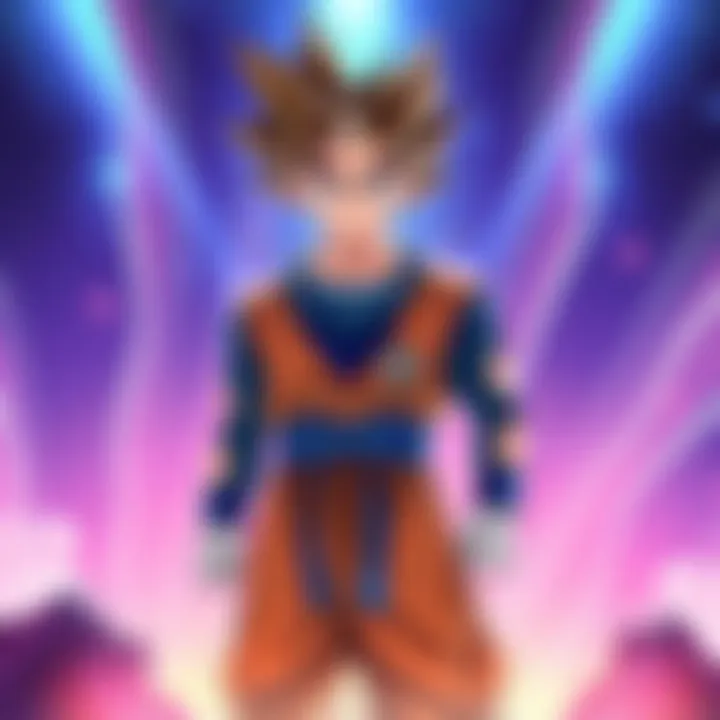 Gohan stands confidently, announcing his new name, with a bright background that symbolizes a new beginning in his journey.