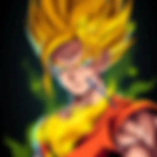 Gohan Toriyama showing a dramatic transformation with yellow veins instead of pink, highlighting the change visually.