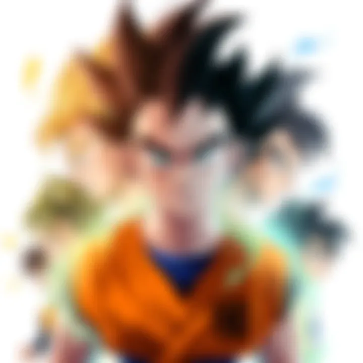 A collage showing Gohan's character evolution through various Dragon Ball art styles over the years.