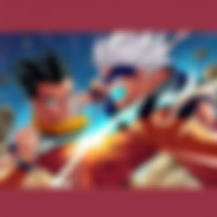 Gohan vs Kibito Battle Gohan and Kibito engaged in an intense fight, showcasing their powers and determination.