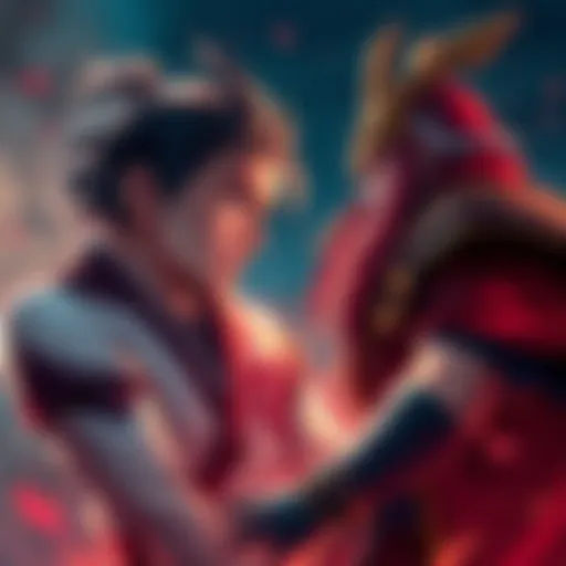 Gojo stands determined, facing Sukuna with a serious expression, showing signs of doubt and strategy during their fight