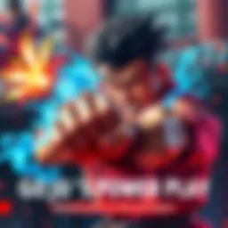 Gojo executing a powerful punch Gojo combines Blue and Red techniques for a dynamic punch, showcasing speed and combat flair