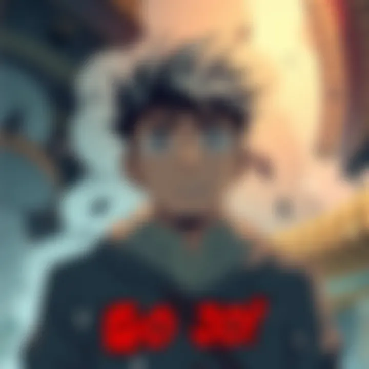 Illustration of Gojo looking surprised and concerned, reflecting on recent events with a dramatic background