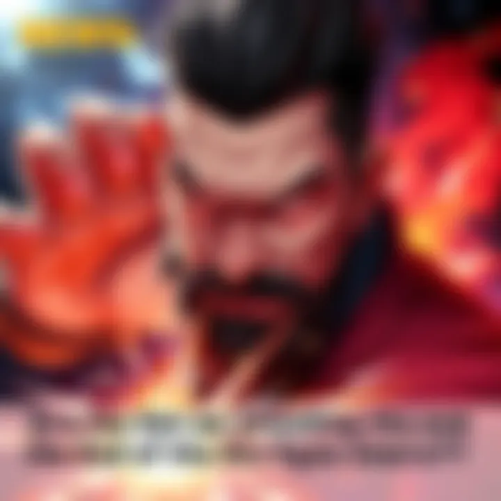 Gojo demonstrating his Six Eyes power with focused energy and intense gaze