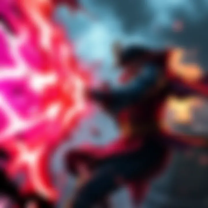 Gojo using Infinity powers to confront Blackbeard in an intense battle scene