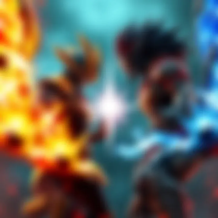 Gojokuna and Prime AFO facing off in a dramatic showdown, each displaying their powers in a tense atmosphere.