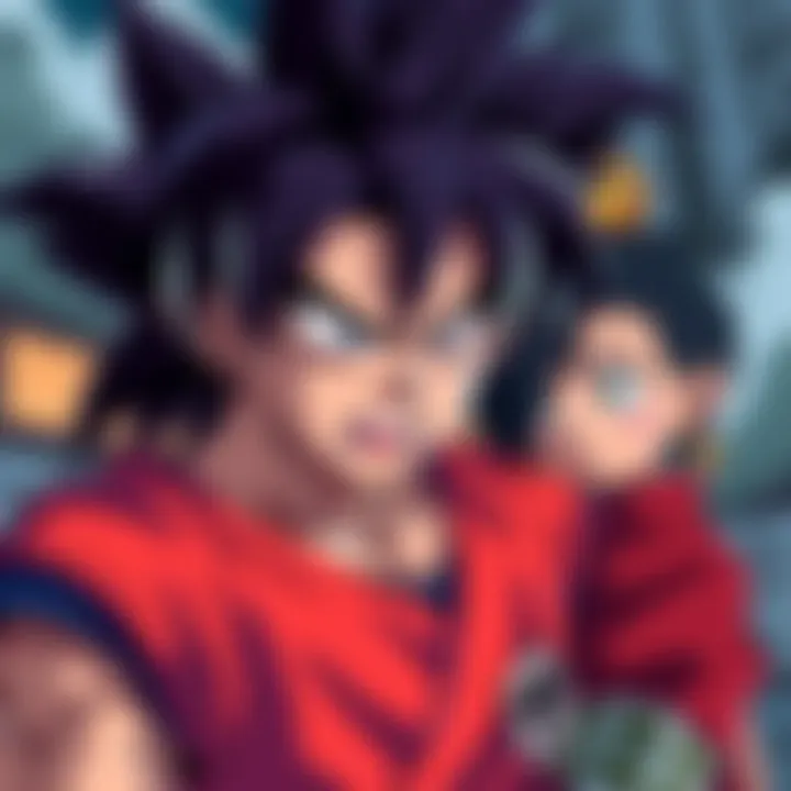 Goku looks upset while talking to Chi-Chi, showcasing a rare moment of anger in their relationship.