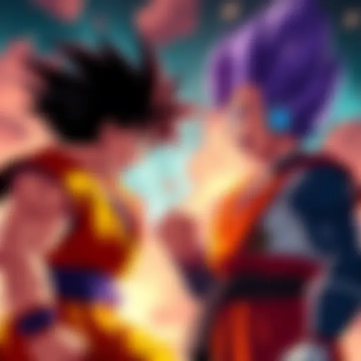 Goku and Vegeta are in a heated argument during a battle, showcasing their cluelessness despite their power