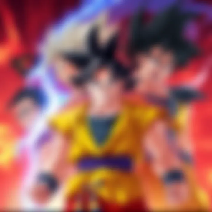 Goku vs Big 3 Characters Goku stands ready to battle against main characters from the Big 3 series, showcasing their powers and stats in an epic showdown.