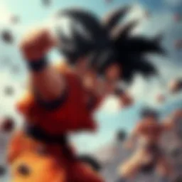 Goku prepares for a challenging gauntlet, ready to face various powerful fighters.