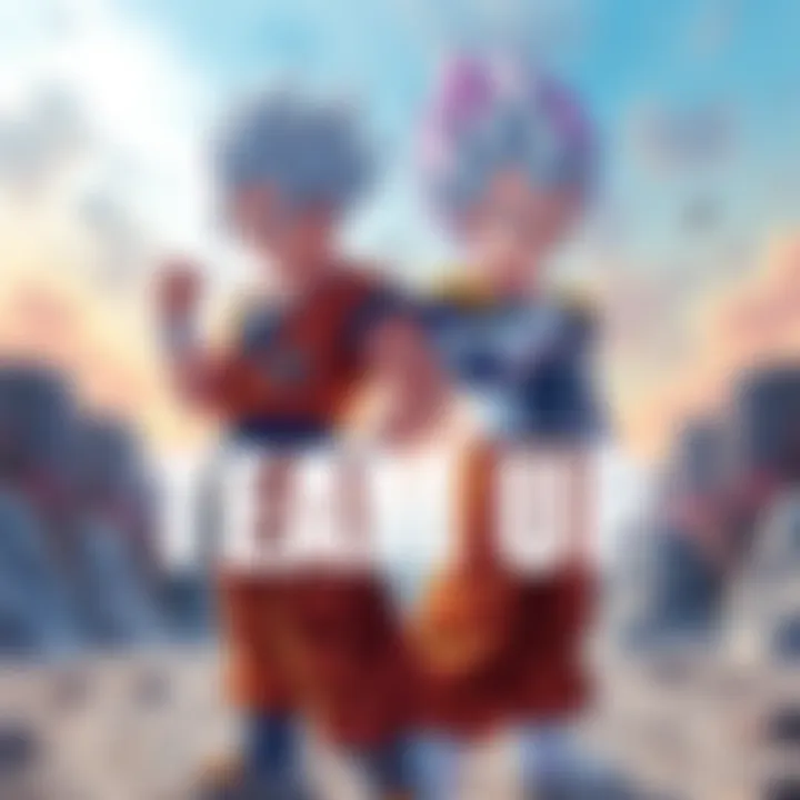 New Goku and Fusion Reborn Vegeta standing strong together, ready for battle.