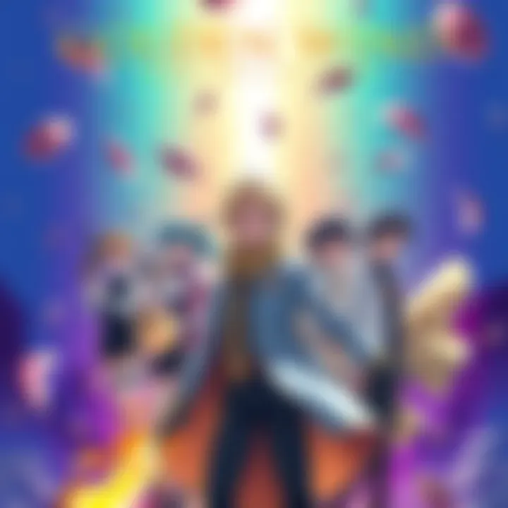 Cover of Golden Wind featuring main characters in dynamic poses against a vivid background.