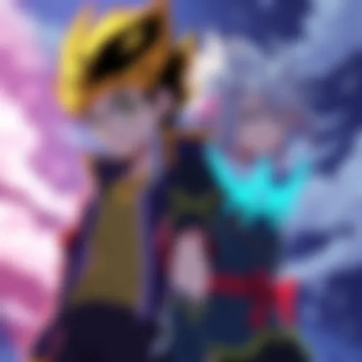 Gon and Killua standing side by side, showing their strengthened friendship after their adventures.