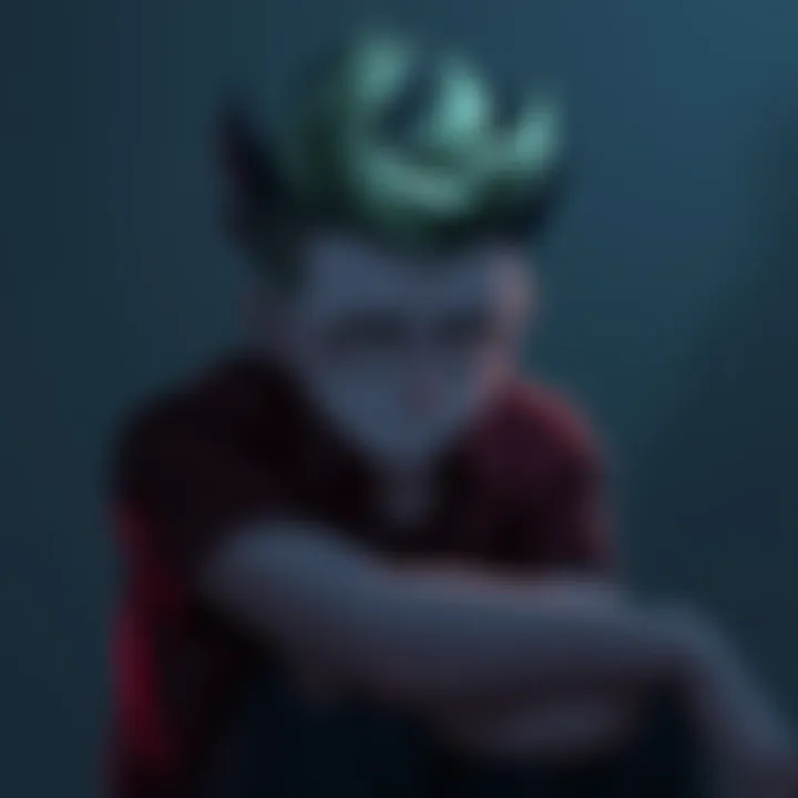 Gon sitting alone with a sad expression, reflecting on the recent breakup, with a somber background.