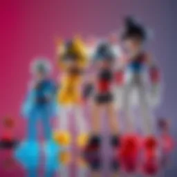 A comparison of Goodsmile figures showing articulated joints next to newer non-articulated models