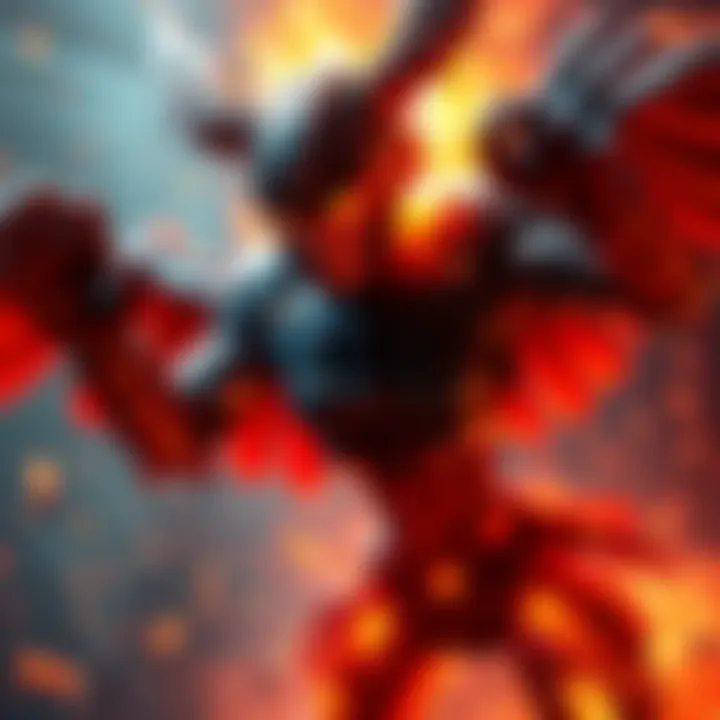 A visual representation of Google AI analyzing a character named Mahoraga depicting its adaptation techniques during fights.