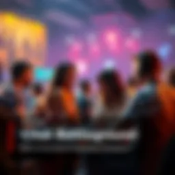 Several people engaged in a lively chat competition, sharing tactics and strategies in a vibrant online forum setting.